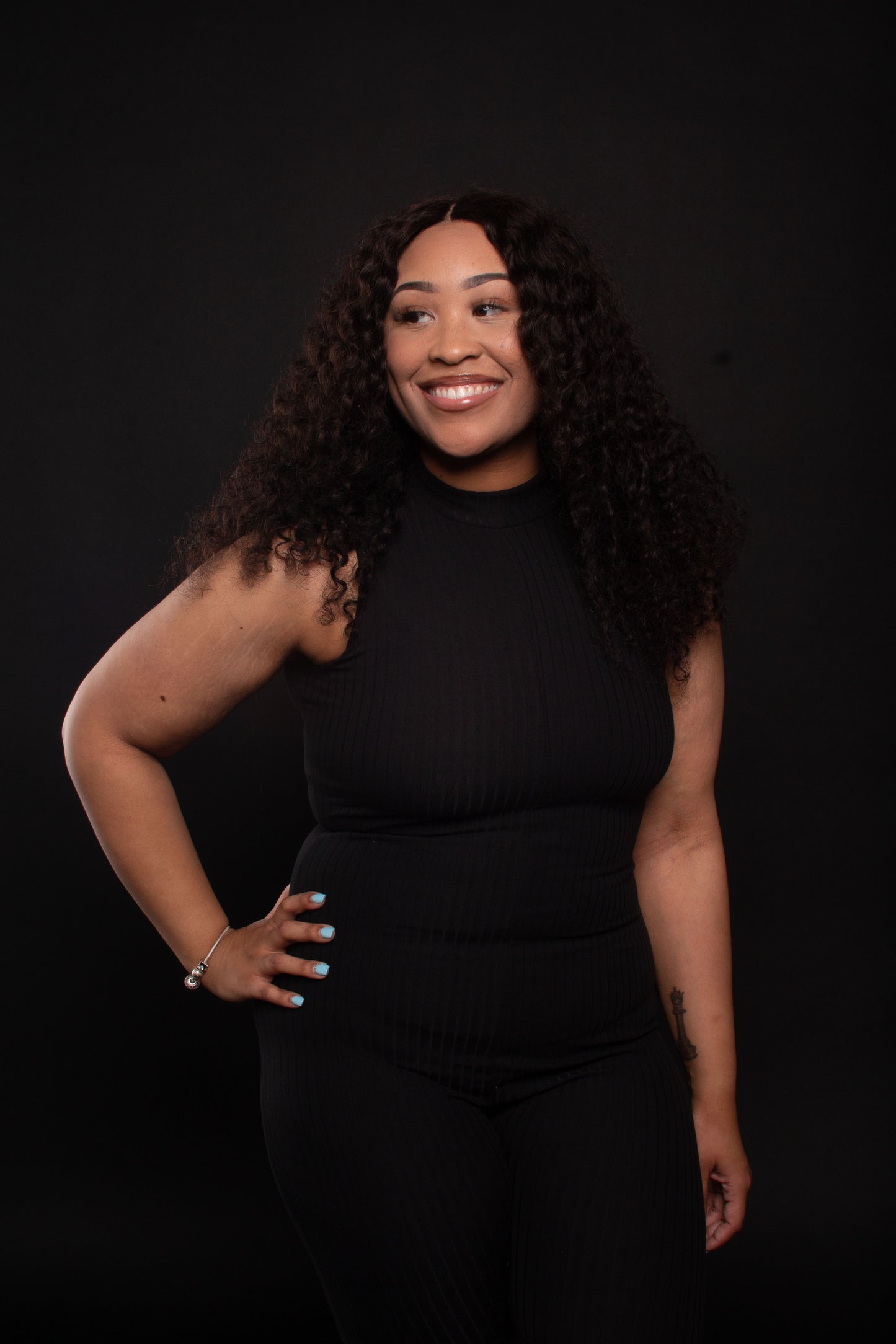 Ribbed Me Not Romper (Black)