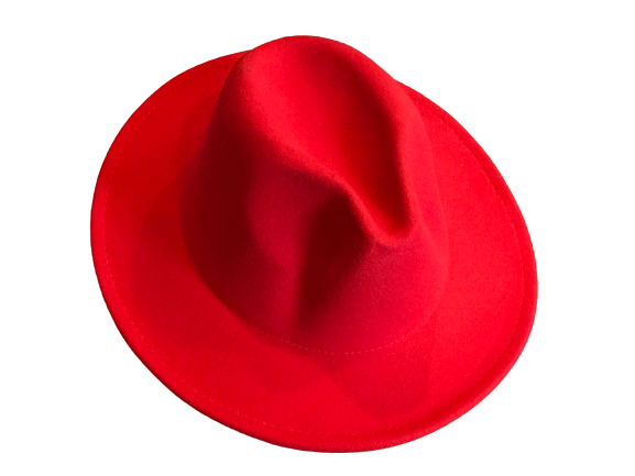 Fedora Me Hat | Red w/ Olive Green Bottom