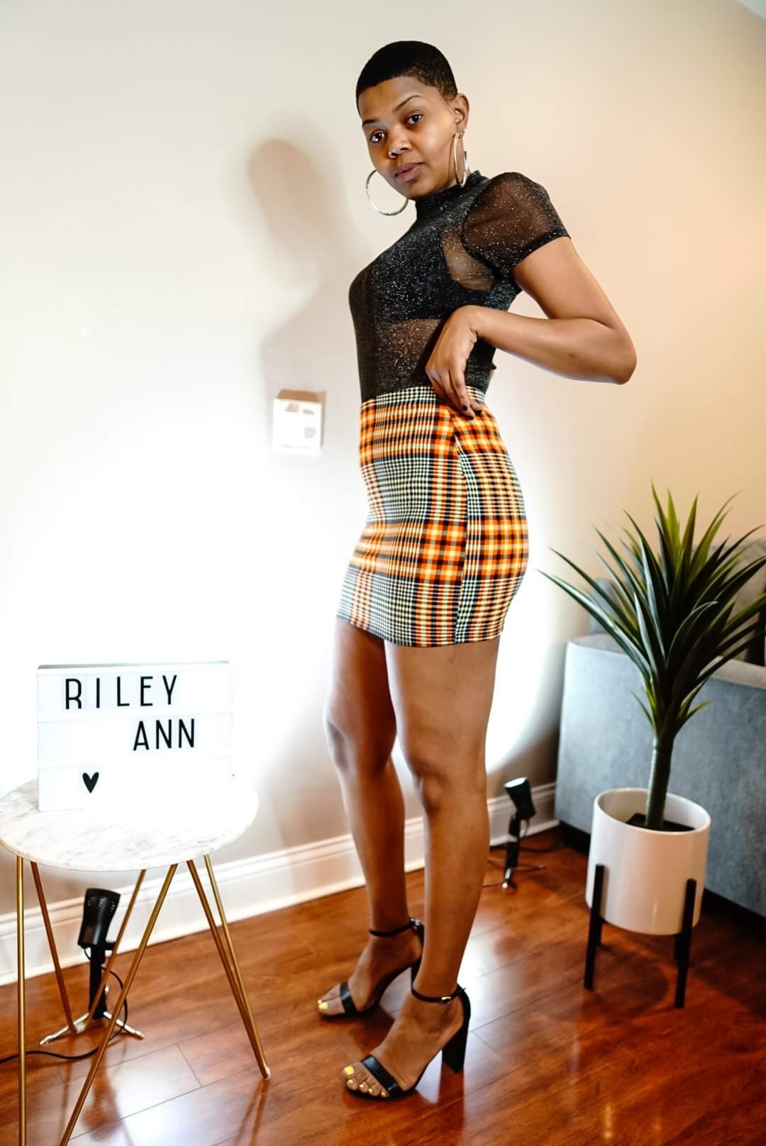 Tennis Girl Skirt (Orange)