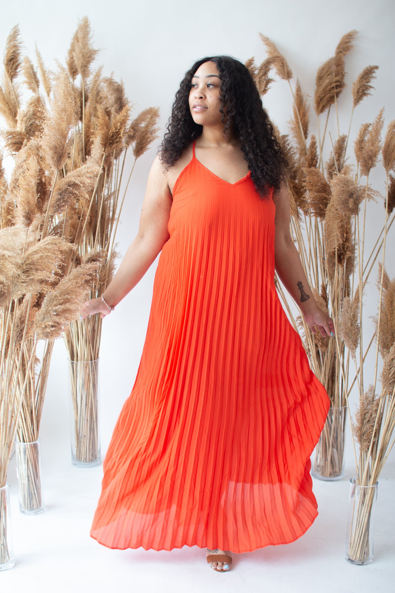 Rainbow on sale pleated dress