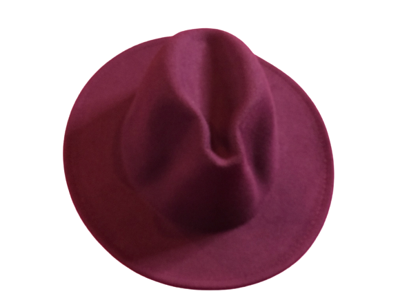 Fedora Me Hat | Burgundy w/ Black Bottom
